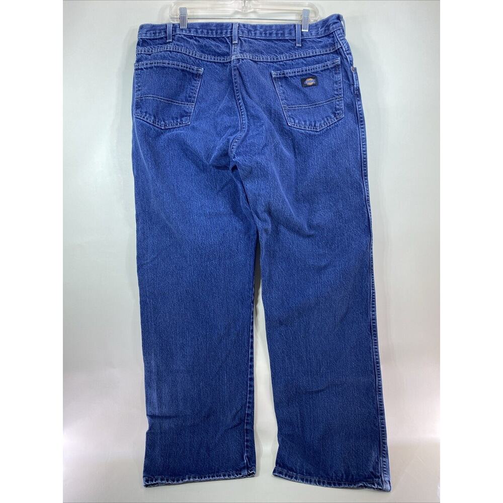 Dickies Loose Straight Denim Work Blue Jeans Men’s 40x32 Heavy Duty Utility